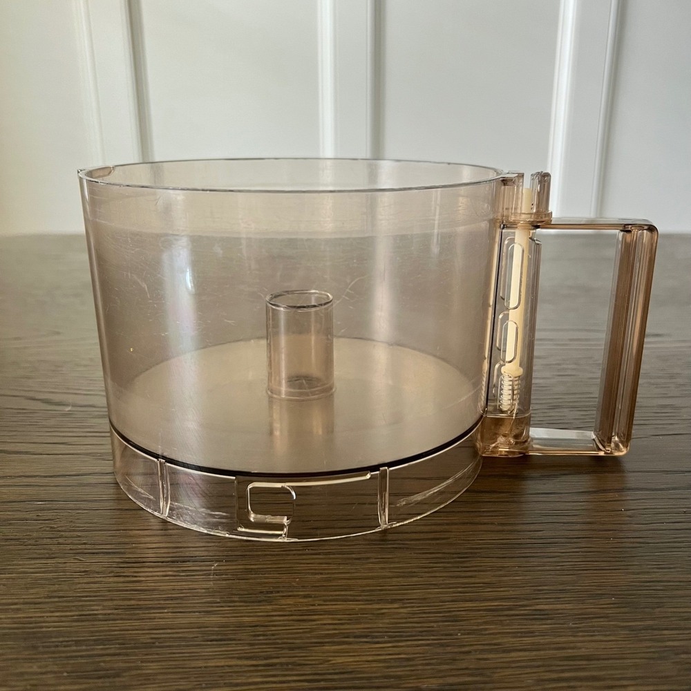 Cuisinart DLC-10 Food Processor Replacement Work Bowl Amber Tinted Vintage - Picture 7 of 7